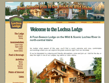 Tablet Screenshot of lochsalodge.com